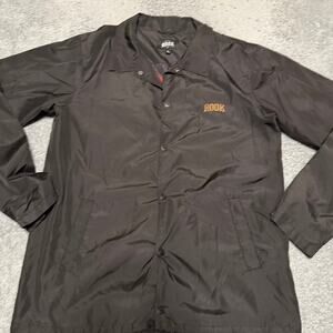 Rook Jacket Mens Large Performance Snap Black dragon